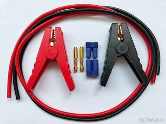 Krokosvorky kabel 10AWG konektor EC5 Sada krokosvorky 2 kus