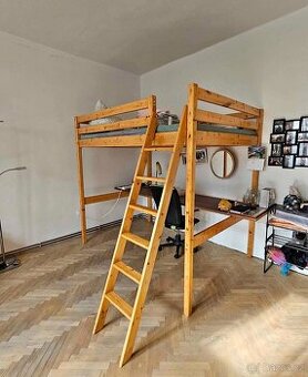 DOVOZ MOŽNÝ patrová postel masiv 140x200