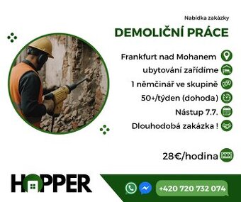 Nabídka práce v Německu - Stavební demolice