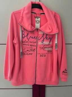 Značková dámská mikina SOCCX neon pink - NOVÁ -