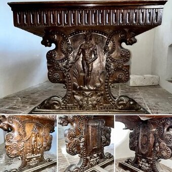 Barokní starožitný stůl 180x90x80