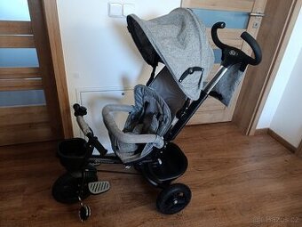 Kinderkraft 6 v 1 tříkolka Aveo, světle šedá