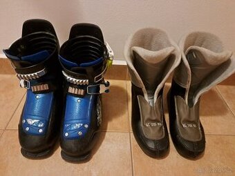 Dětské lyžařské boty, lyžáky, přezkáče vel. 22,5