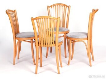 4x zachovalé jídelní židle TON.