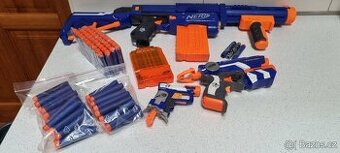 Nerf ELITE N-STRIKE PUŠKA + 2 PISTOLE