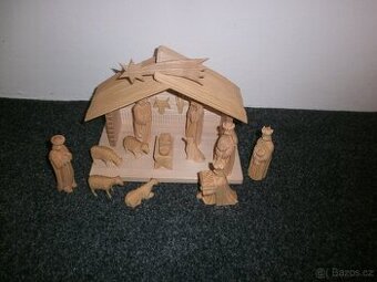 betlém z lipového a smrkového dřeva 14a1