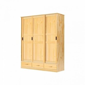 Dřevěná skříň 3dveřová ONIX posuvné dveře