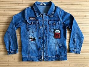 Luxusní džínová bunda s detaily vel.146