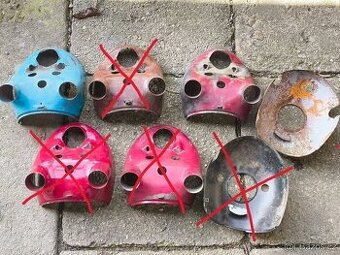 Spodní vrchní díl světla maska Jawa velká kývačka 250 350