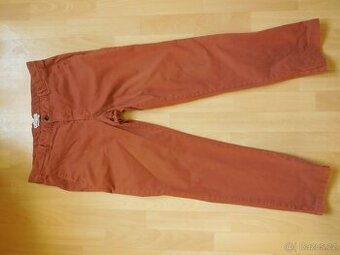 pánské Esprit hnědé kalhoty zip CHINO elast.36/32 XL p.96