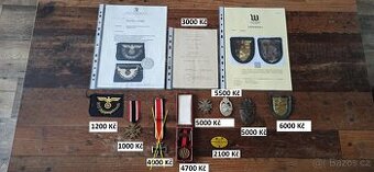 Vzácné medaile, vyznamenání Německo.