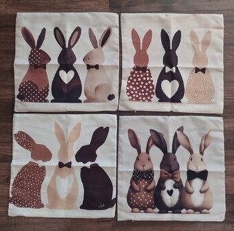 Jarní povlaky na polštářky 45x45cm