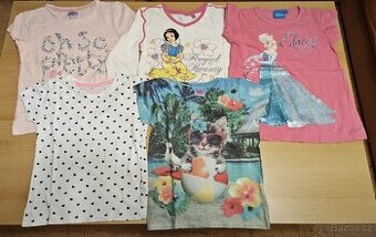 Různé dětská trička s krátkým rukávem vel. 110