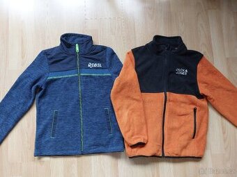 Nová teplá fleece mikina, vel. 140, vhodné i pod vestu