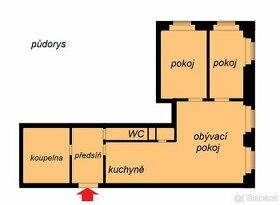 Pronájem bytu 3kk, 82 m² - Praha - Malá Strana - 1