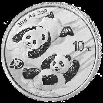 Stříbrná mince Čínská Panda 30g 2022