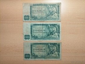 Bankovky 100 Kčs 1961