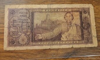 Vzácná bankovka 50 korun z roku 1922, ROZSEVAČ