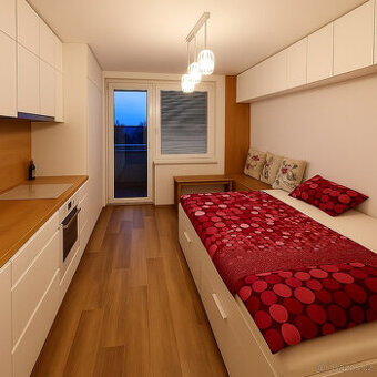 Pronájem bytu 1+kk, Jedovnická, Líšeň, 11000 Kč/měs, 22 m2