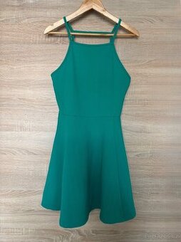 H&M vel. 42/XL letní zelené dámské šaty