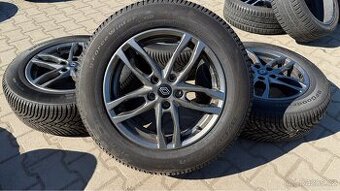 4x al kola 5x114.3 17 + pneu zimní 215/65 R17