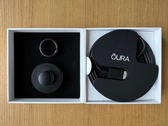 Oura Ring Gen 3 Heritage Stealth – velikost US 13, výborný s