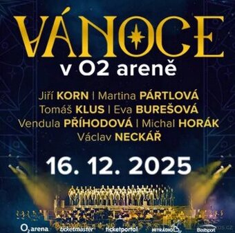 Klubové VIP - Vanoce v O2 Arene, 16.12.2025