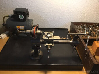 Soustruh, otočná židle, hodinář, modelář, Boley 8 mm, mnoho