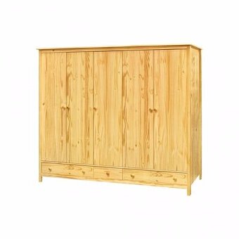 Dřevěná skříň 5dveřová TORINO