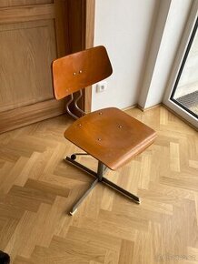 Židle KOVONA, RETRO kovová dílenská