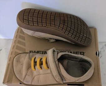 Kožené tenisky pro dívky Barefoot Weinbrenner  vel.35