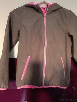 Softshellová bunda, šedá, vel. 134/140