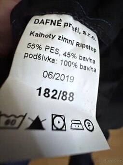 Čerňákové zimní kalhoty Policie