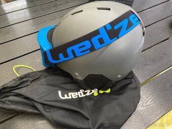 Lyžařská helma a brýle z Decathlonu