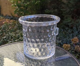 Starožitná velká skleněná NÁDOBA NA LED