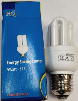 úsporná zářivka 5W E27 retro.