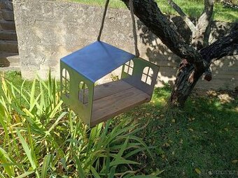 Krmítko pro ptáky stříbrné