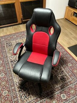 Studenstská otočná židle koženka