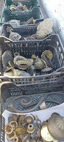 Starožitné mosazné lustry