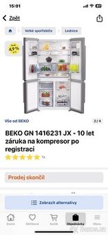 Beko americká lednice