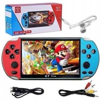 Retro herní konzole X7 Plus – 5,1" displej, 1000 her, k TV
