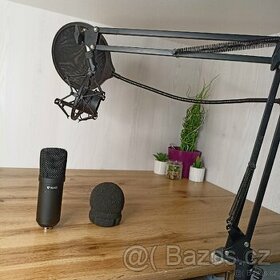 Stolní mikrofon+rameno+pop filter+kabel