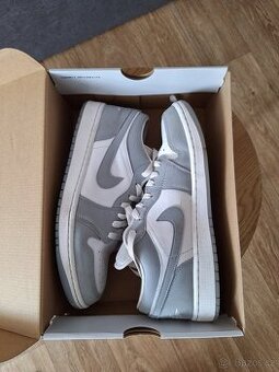 Nike Air Jordan 1 low White/wolf grey-aluminum