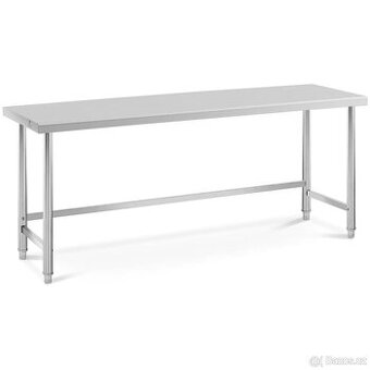Nerezový gastro stůl na kolečkách 200x60cm stav jako nový