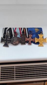 Německo Medailová lišta EK2+ policie 25 let - 1