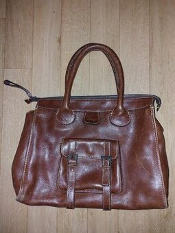 Větší kožená kabelka Chloé, hnědá, retro styl
