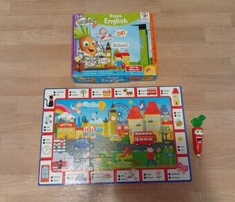 Happy english Carotina puzzle s mluvícím perem