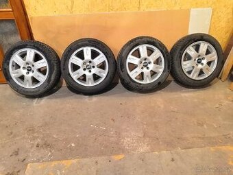ORIGINÁL ALU KOLA FORD R16 + ZIMNÍ PNEU VZOREK 90%