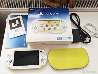 PS Vita White and Lime Green