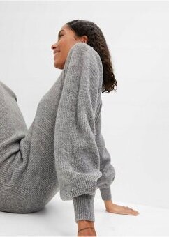 Teplé delší midi šaty 48/52 REZERVACE